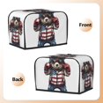 thumbnail image 3 of Fotbe Patriotic Boxing Bear Art for Two Slice Toaster Cover, Fingerprint Protector, Super Soft Appliance Cover And Dust Cover,Bread Dust Cover & Fingerprint Protection, 3 of 7