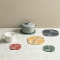 thumbnail image 2 of Tapis de Pot Isolant Réutilisable Carré Imperméable Résistant à l'Huile Lavable Antidérapant pour Cuisine Ménagère Bleu Type 2, 2 of 8