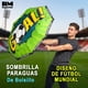 thumbnail image 5 of Sombrilla Paraguas De Bolsillo Con Diseño de Fútbol Pelota verde lima, 5 of 10