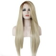 thumbnail image 1 of Perruque Cheveux Universelle Longue Droite en Dentelle Perruque de Remplacement, 1 of 5