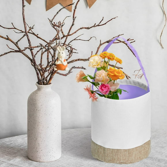 Cubo de Pascua perfecl para regalos de dulces decoración de Pascua Violeta