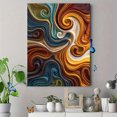 thumbnail image 4 of Abstract Swirls Canvas Print, Modern Wall Art for Living Room, Bedroom, Office, Hallway, Entryway, Dining Room, 4 of 8