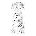 thumbnail image 4 of Summer Savings 2024! TAGOLD Womens Plus Size Summer Dresses,Women's Fashion Round Neck Short Sleeve Printed Dress White M, 4 of 4