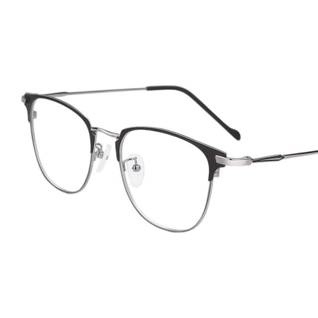 Qarigey Blue Light Blocking Glasses Clear Lens Metal Frame for Sleep Better Lentes Plata
