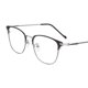 thumbnail image 1 of Qarigey Blue Light Blocking Glasses Clear Lens Metal Frame for Sleep Better  Lentes Plata, 1 of 1