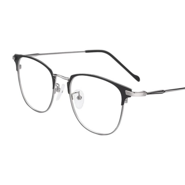 Qarigey Blue Light Blocking Glasses Clear Lens Metal Frame for Sleep Better Lentes Plata