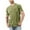 Green, variant on Men's Casual Solid Color Crew Neck Short Sleeve T-shirt with Pocket