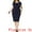 Navy Blue, variant on Plus Size Office Vintage Pencil Dress Bodycon Dress 1X Black