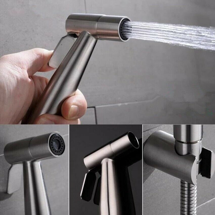 Tachi Silver Stainless Steel Handheld Spray Jet Bidet