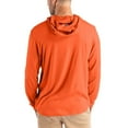 thumbnail image 2 of Men's Cutter & Buck Orange Miami Dolphins Coastline Epic Comfort Recycled Long Sleeve Hoodie T-Shirt, 2 of 2