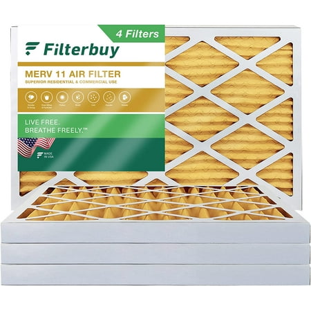 

Filterbuy 12x36x2 MERV 11 Pleated HVAC AC Furnace Air Filters (4-Pack)
