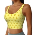 thumbnail image 2 of KLL Cheese 1 for Workout Tank Tops for Women,U Back Fitness Top Built in Shelf Bras Padded Fit for Yoga Gym-Large, 2 of 8