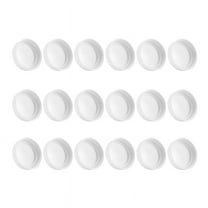 18 Pack Plastic Regular Mouth Jar Lids For Ball, Kerr And More - Food Grade White Plastic Storage Caps,18 x Lid,White