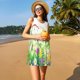 thumbnail image 3 of Fotbe Plants and Insects Vestido de Verano sin Mangas para Mujer – Vestido Midi Línea A, Estilo Camiseta Floral, Vestido Playero Casual y Fluido, 3 of 7