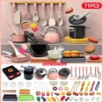 thumbnail image 2 of LYMAYTER Kids Cooking Toy Set 71PCS, Simulation Kitchen Playset with Utensils Vegetable Play Food Role Play Gift, 2 of 7