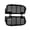 Black, variant on Motorcycle Radiator Guard Set, 2-Piece Aluminum Panels with Slots for Left and Right Radiator Area Setup