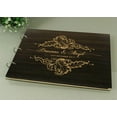 thumbnail image 4 of Handmade Wedding Guest Book Rustic Wood Wooden Engraved Advice Book Photo Album Custom Scrapbook, 4 of 5