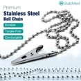 thumbnail image 6 of Dental Bib Holder Chains, Stainless Steel, 5 Count, 6 of 8