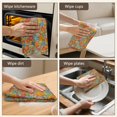 thumbnail image 6 of 2 Pcs Pioneer Flower Floral Print Pattern Kitchen Towels, Funny Microfiber Dish Towel Set, 18" X 26" Tea Towels, 6 of 6