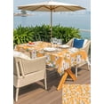 thumbnail image 5 of Outdoor Tablecloth with Umbrella Hole for Patio/Picnic/Party/Camping, Spring Botanical Waterproof Table Cloth Rectangle Table Cover Washable, Watercolor Floral Flowers Botanical Yellow (60"x 120"), 5 of 8