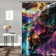 thumbnail image 2 of Orinice Galaxy Bathroom Decor Set with Hooks, Colorful Luxurious Graphic Print Polyester Fabric Shower Curtain Set, 100% Polyester  Bathroom Shower Curtain Set 60x72, 2 of 7