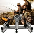 thumbnail image 4 of Fishing Rod Holder Double Head 360 Degree Rotatable Thickened Left Right Sliding Universal Accessories Aluminum Alloy Chair Style Fishing Pole Support Fishing Gear, 4 of 7