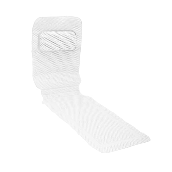 Cojines de baño Unique Bargains Cojines de spa para bañera Soporte para cuello y espalda Cojines de bañera Accesorios para una experiencia de spa relajante Blanca