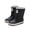 Black, variant on Toddler Rain Boots for Boys Girls Waterproof Slip on Water Shoes for Water Beach Outdoor Playing