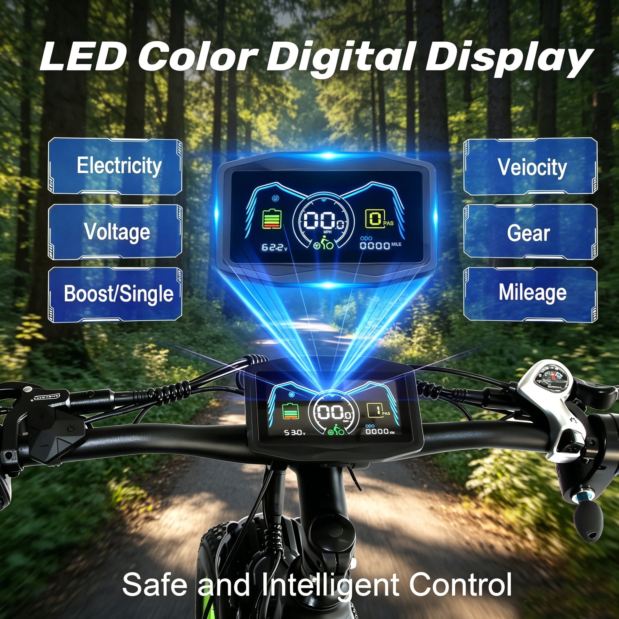 (US in Stock)Peak 6000W Dual Motor Ebike , 45-50MPH Electric Bike for Adults, 60V 25AH Battery 100Miles Range Ebike, 26Inch Fat Tire Fast Electric Bicycles for Snow Off-Road Commuter Mountain E-Bike
