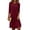 Wine, variant on CIENVNSTG Fashion Casual Solid-color Dress Party Dress Spring Summer Dress For Women