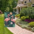 thumbnail image 2 of Yayeee Garden Flag 28" x 40" Double Sided Outdoor Yard Lawn Holiday Decorations, Flamingo Leaves Pattern, 2 of 6