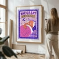 thumbnail image 2 of The Great Indoors - Drawing Humor Whimsical Illustration Quote Typography Pop Art Modern Art Oak Framed Wall Art Print 16 x 24 inches, 2 of 15