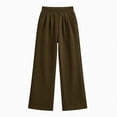 thumbnail image 5 of Nekdswn Girls Wide Leg Sweatpants Teen Fleece Lined Baggy Trousers Stretchy Open Bottom Pull on Slacks Kids Fall Athletic School Pants, 5 of 8