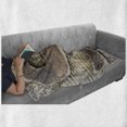 thumbnail image 6 of Letter S Soft Flannel Fleece Blanket, Wood Alphabet Block S Timber Texture Image Typography Writing Craft Font, Cozy Plush for Indoor and Outdoor Use, 50" x 60", Pale Yellow Tan Grey, by Ambesonne, 6 of 6