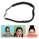 thumbnail image 2 of EeaseMX Diadema trenzada de pelo elástico elástico de moda Trenzas clásicas Banda de pelo sintético Pieza de pelo Mujer Accesorio de belleza (Negro), 2 of 8