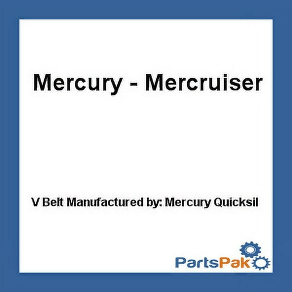 Quicksilver 862054Q V Belt, 39-1/2", MerCruiser, 3.0L Alpha One, TKS & MPI EC