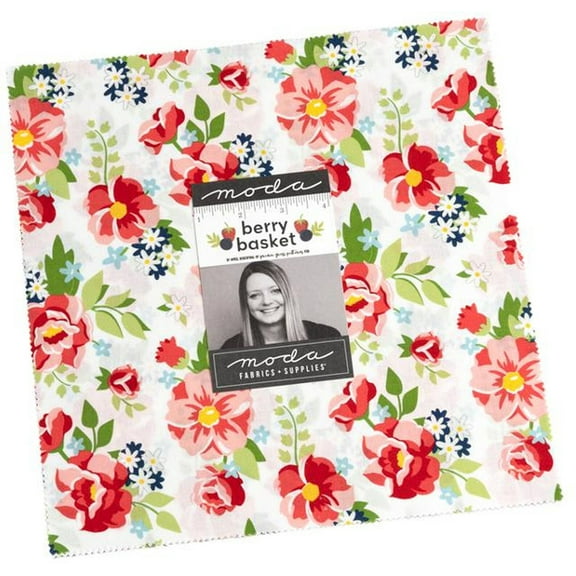 Berry Basket Layer Cake by April Rosenthal of Prairie Grass Patterns ; 42 - 10" Precut Fabric Quilt Squares