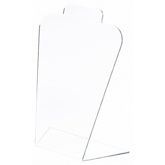 Plymor Clear Acrylic Basic Tall Necklace Display Stand, 8.5" W x 4" D x 11.5" H