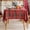 Greengoldplaid, variant on Red Tartan Plaid Snowflake Christmas Tablecloth, Winter Holiday Tablecloths for Rectangle Tables Parties Dining Farmhouse Kitchen Decor