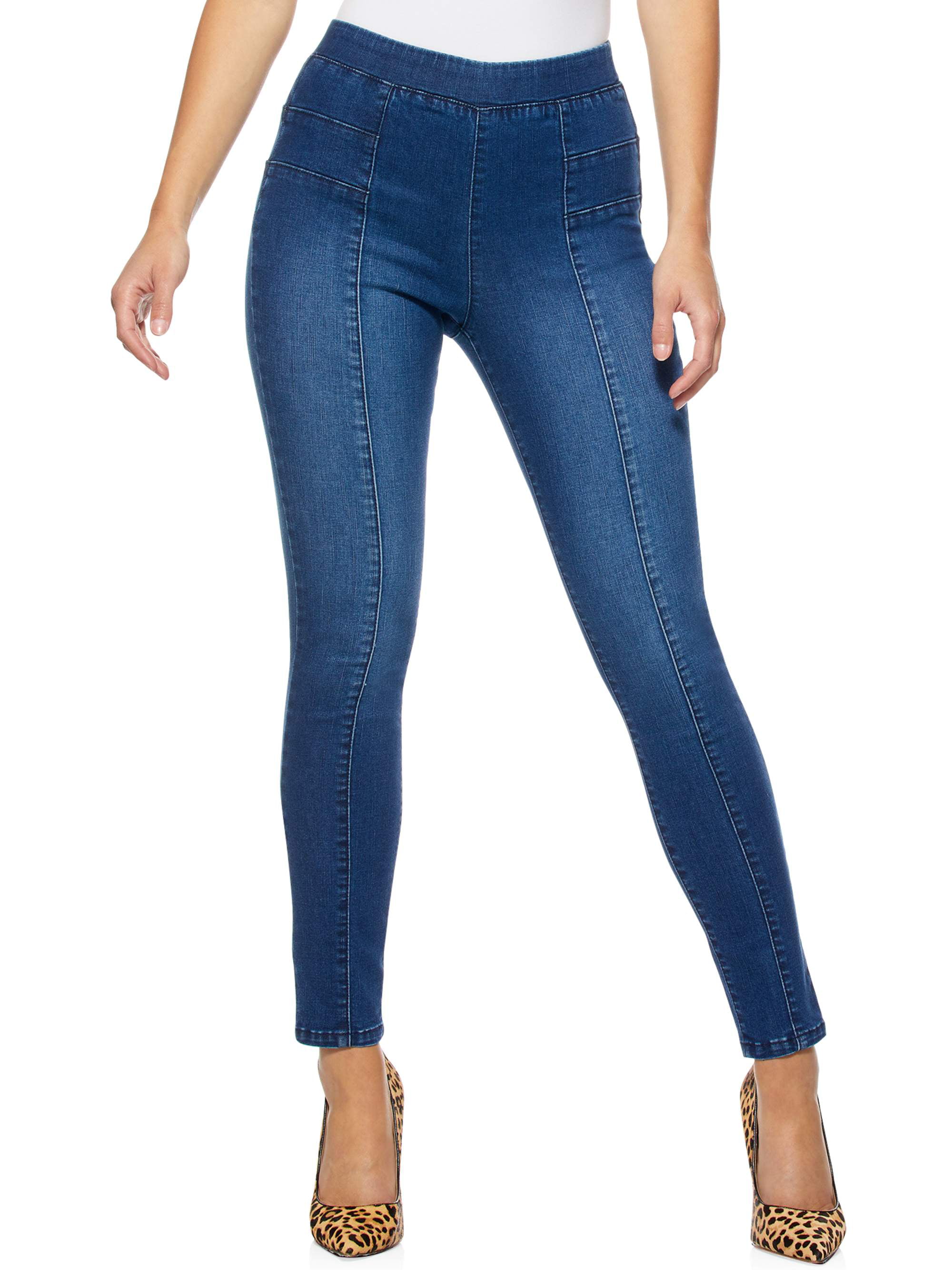 Sofia Jeans by Sofia Vergara Rosa Jegging Curvy Seamed High-Waisted ...