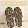 thumbnail image 2 of House Slippers for Women Men - Western Cowboy Horse Cowboy Hat Lightweight House Shoes Fuzzy Slippers, Soft Slip-On Cozy House Slippers for Woman Indoor Outdoor, 2 of 7