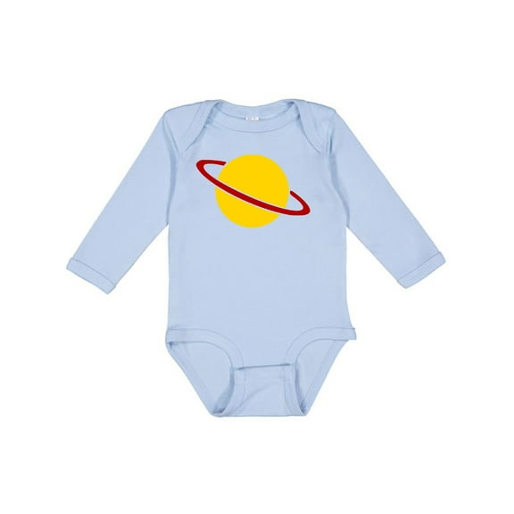 Inktastic Cute Saturn Boys or Girls Long Sleeve Baby Bodysuit