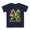 thumbnail image 3 of School Uniform Tshirts Kids Print Round Neck T Shirt Short Sleeve Casual Boys Top Graphic Tees for Boys Navy 2-3 Years, 3 of 4