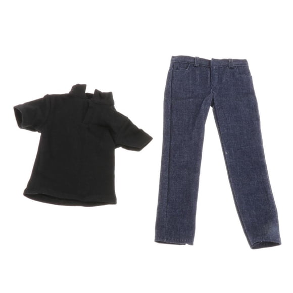 Vogacara 1/6 Coat Pants Shirt Set 12'' Figure Body Male for Juguetes traje de camiseta corta