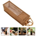 thumbnail image 5 of GOOHOCHY Wine Bottle Gift Bag with Handles for Storage Use Durable Reusable Light Brown 12 x 4.5 x 9.5 inches, 5 of 8