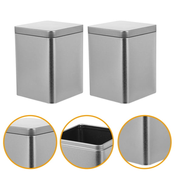 LEORX Mini Style Small Metal Box Silver 3PCS