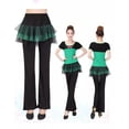 thumbnail image 2 of Square Dance Pants Women Fake Two Piece Skirt Pants Women Milk Silk Latin Dance Pants Mom Competition Performance Costume, 2 of 2