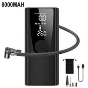 Pompotops Tire Inflator Portable Compressor Pump For Car Tires with Tire Pressure Gauge 150 PSI Smart Pump Tire Inflator For Car Motorcycle Bicycle,Clearance Deals