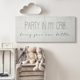 thumbnail image 2 of Stupell Industries Party in Crib Quote BYOB Baby Bottle Humor Canvas Wall Art, 17 x 40, Design by Daphne Polselli, 2 of 6