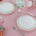 thumbnail image 3 of Rectangle Table Cloth for Dinning Tables, Kitchen,, 100% Cotton Table Top Covers, 400 TC Dust Proof Linen Covers for Tables, Pack of 15 Piece - Pink Solid, 60 x 84 Inch., 3 of 5
